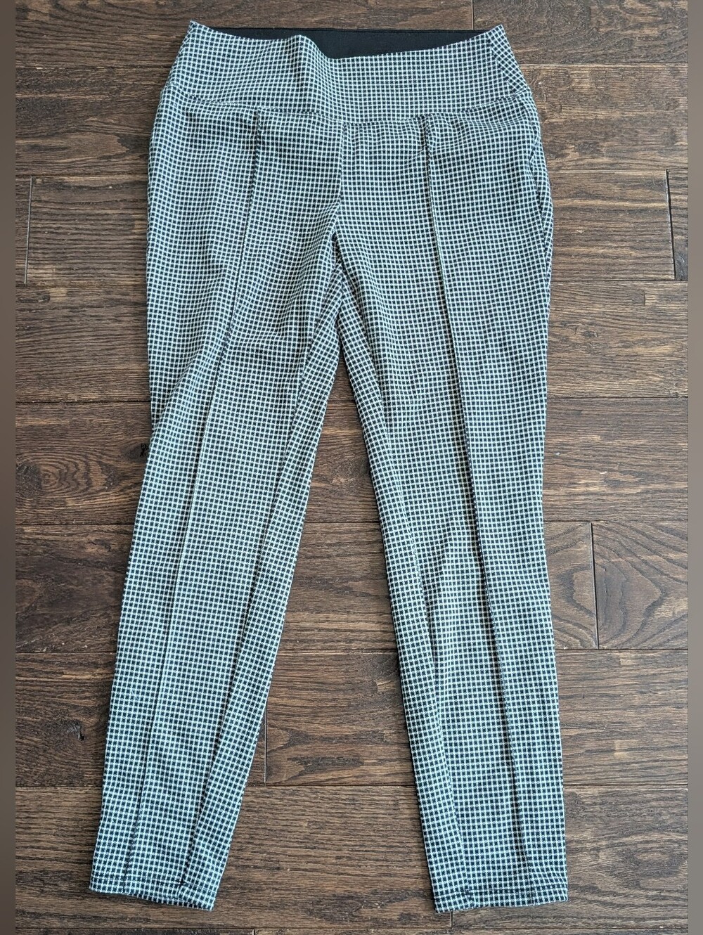 Nine West Business Casual Leggings Black and White Checkered